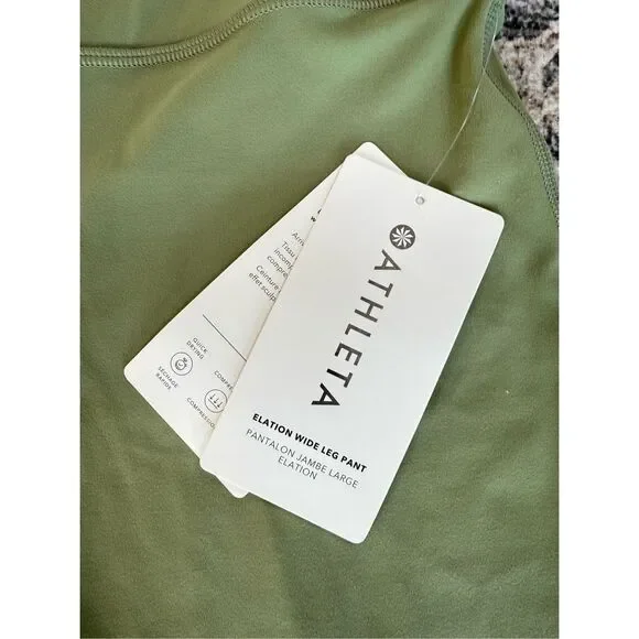 NWT Athleta Elation Wide Leg Pant Light Size L - Picture 3 of 7